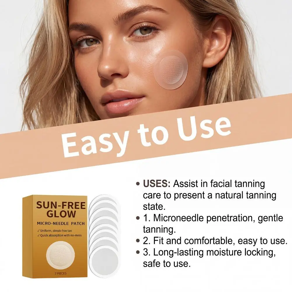 Sun Free Glow Micro Needle Patch Flexible Paste Design Fit Multiple Part Realize Integrated Even Full Body Darkening_voghion.com
