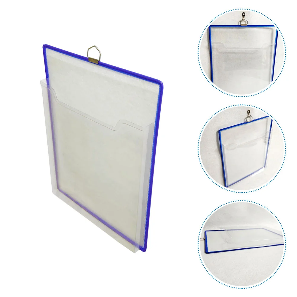 

Plastic Pocket Folder Receipt Organizer Storage Bags Transparent File Container