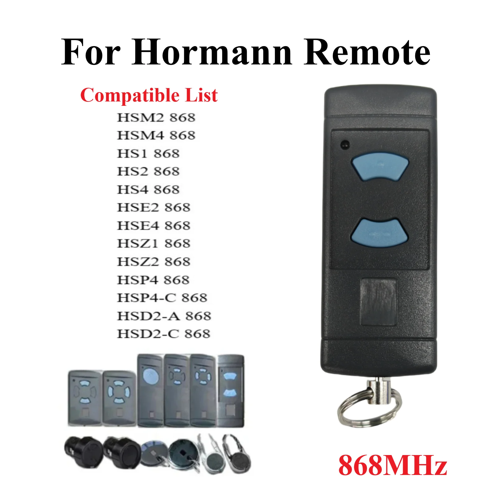 

868.35mhz Remote HORMANN Garage Gate Remote Control HORMANN HSM2 HSM4 868MHZ Handheld Transmitter