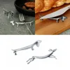 Kitchen Accessories Zinc Alloy Cutlery Bracket Holder Silver Fawn /Little Dog Shape Cutlery Storage Cute Chopsticks Holder 2