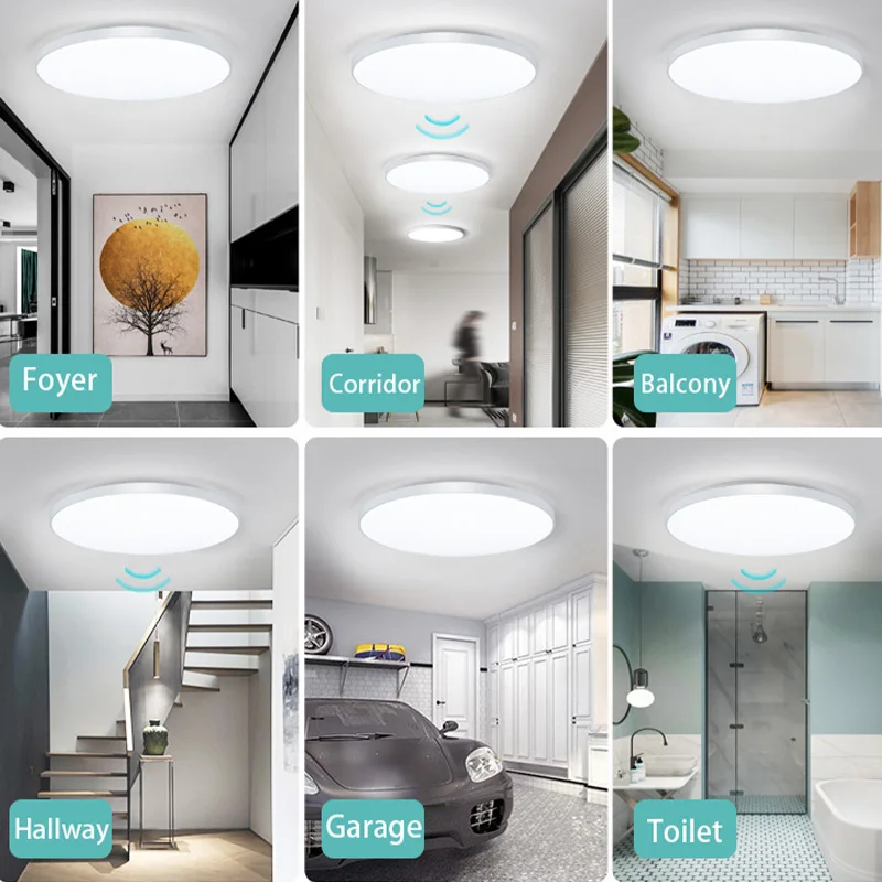LED Ceiling Light MARPOU Radar Sensor LED Ceiling Lights Auto Delay motion sensor light Smart Home Lighting Ceiling LampRoom Hallways Corridor