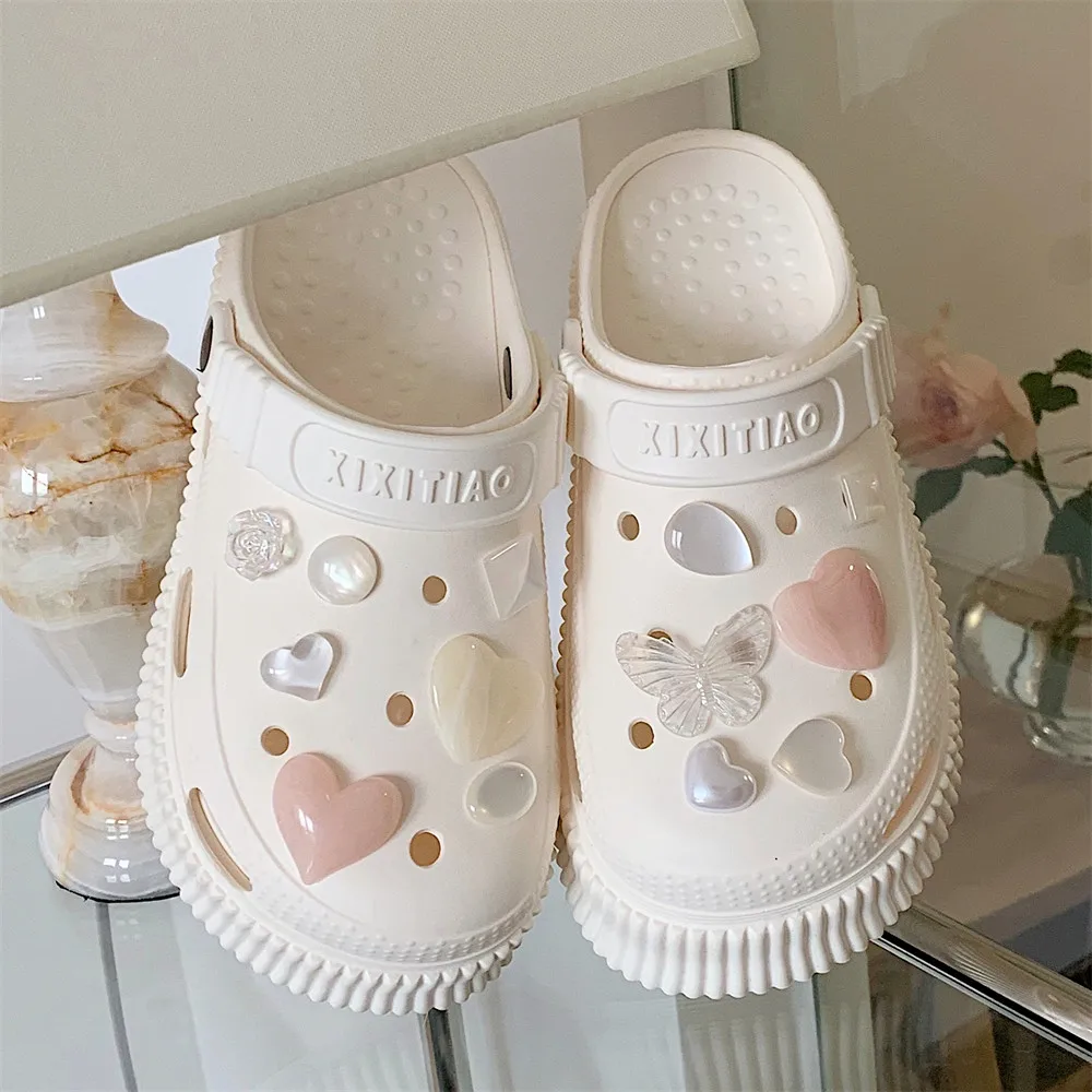 Women Slippers EVA Thick Sole Perforated Wear Home Slippers