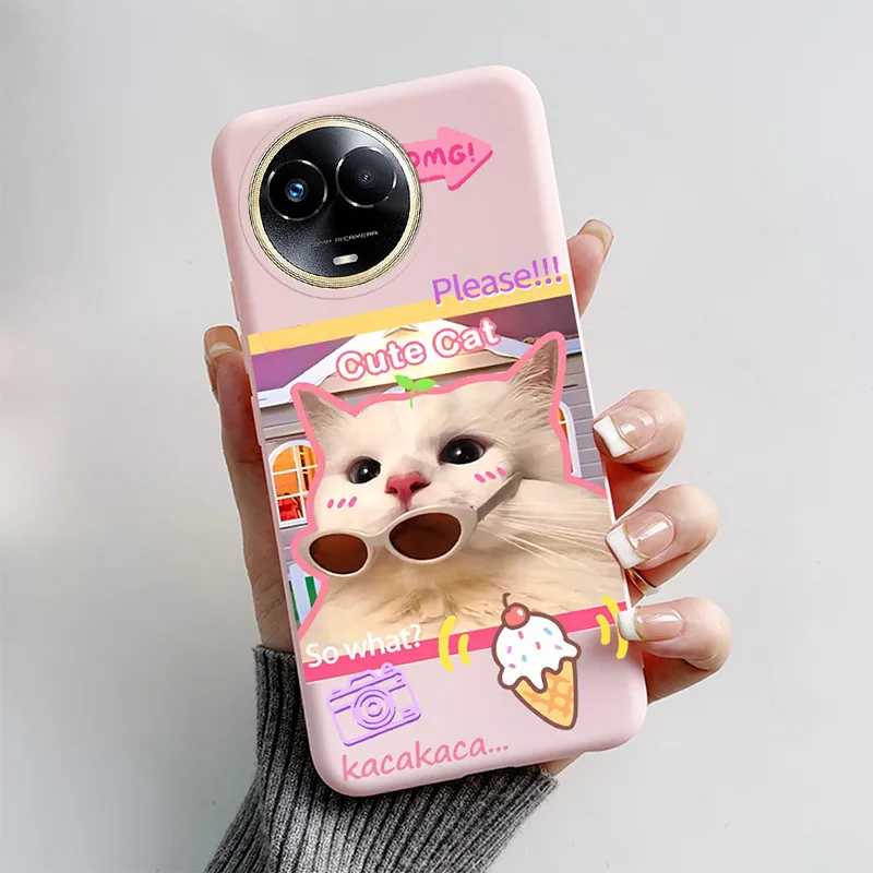 Cute Cartoon Cat and Funny Dog Silicone Phone Case Cover