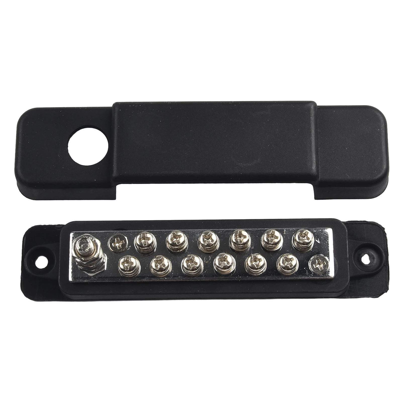 Heavy-Duty 12-Point Battery Power Distribution Bus Bar - 180A Capacity