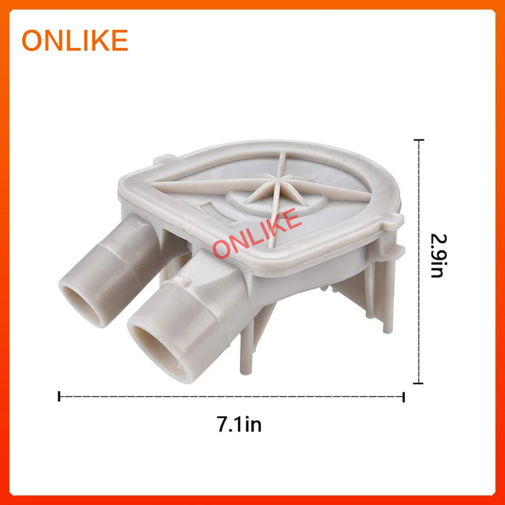 Bomba de drenaje para lavadora 3363394, Compatible con arandelas Whirlpool 3363394, 3352293, 3352292, WP3363394