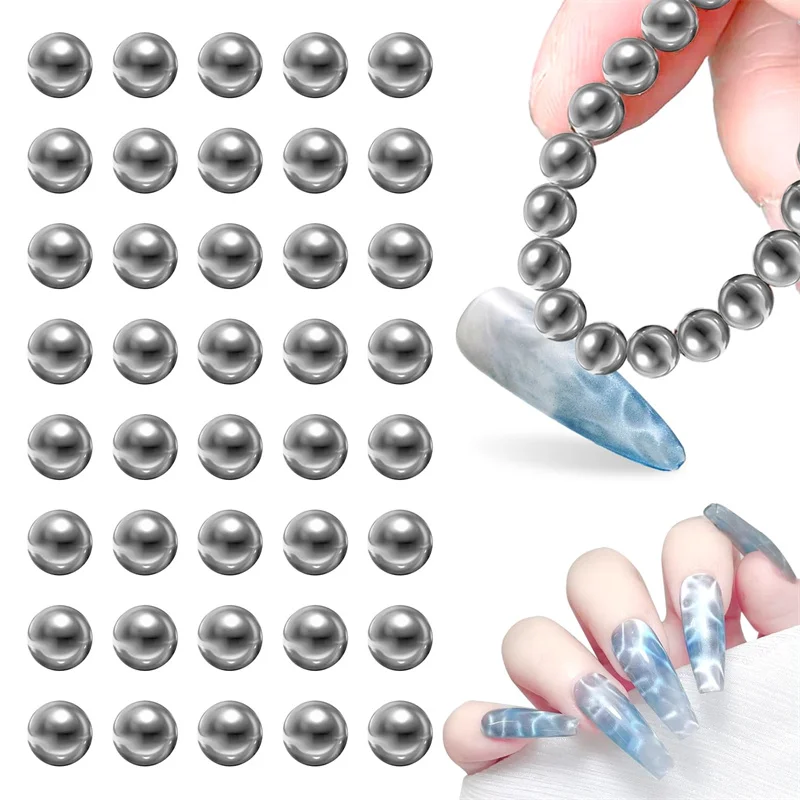 Nail Magnet Beads Cat Eye Gel Polish Magnetic Tools 40Pcs magnetic nail art tools cat eye nail tool magnetic nail tools magnetic nail pen