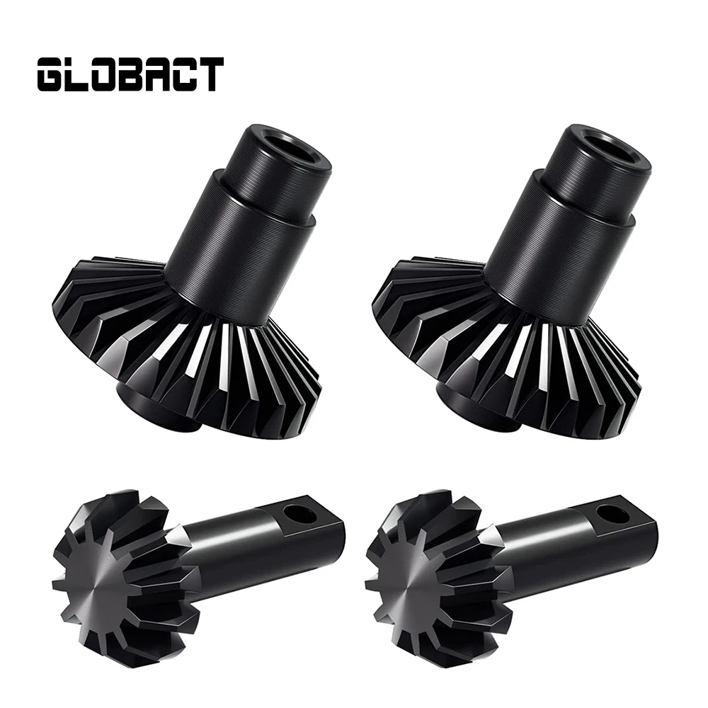 GLOBACT Steel Axles Gear 24T 12T Helical Gear Set Front Rear Axles