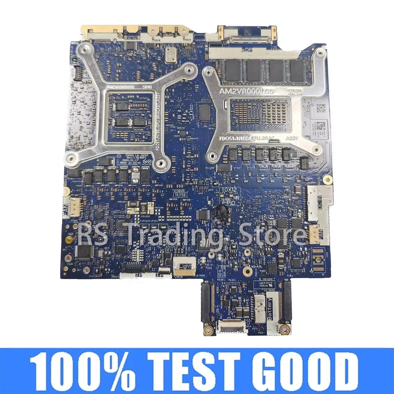 

Материнская плата для ноутбука DELL M17 R3 с SRH8Q I7-10750H