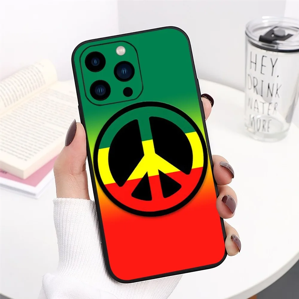 thumbnail image 1 of Funda de teléfono Bob Marley Rasta Lion para iPhone 13 14 15 11 12 Mini Pro Max Carcasa transparente, 1 of 5