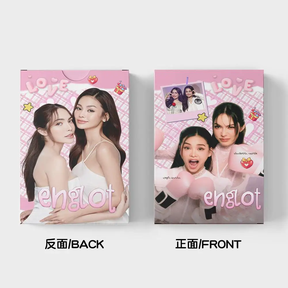 30개/세트 홀로그램 태국 미인 대회 스타 로모 카드 - 엔가 & 샬롯 아이돌 엔글롯 포토 팬 선물