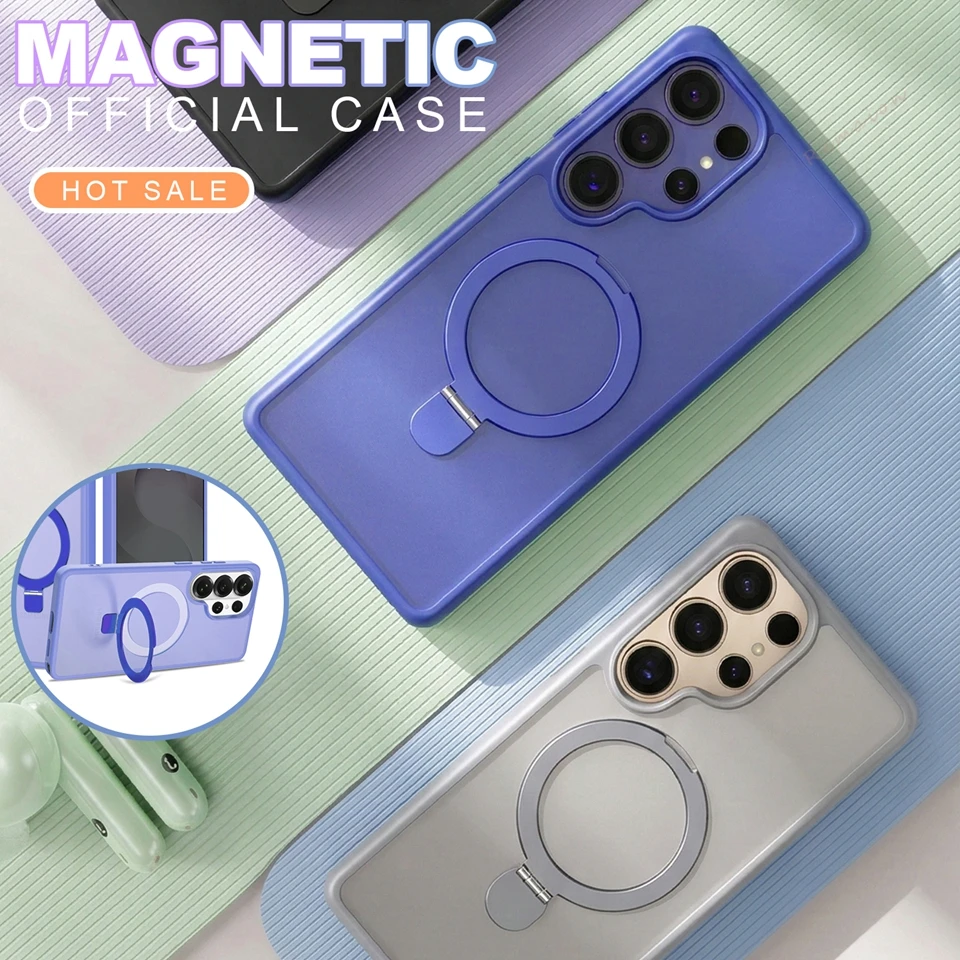 Premium Magnetic Phone Case with Magsafe and Metal Stand