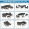 7 Pieces Outdoor Patio Furniture Set, Wicker Outdoor Sectional Conversation Couch Set with Adjustable Backrest Sofa 6