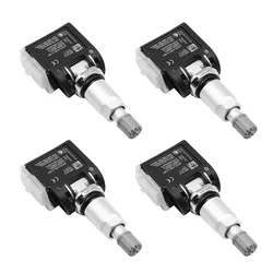 Premium TPMS Tire Pressure Sensor, 433MHz for Luxury Vehicles (1/4 Pack) (4 pcs)