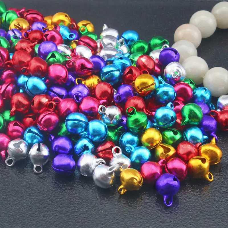 100Pcs Jingle Bells Iron Loose Beads Small For Festival Decoration/Christmas Tree Decorations/DIY Crafts Accessories Decoration christmas decorations jingle bells jingle bells beads