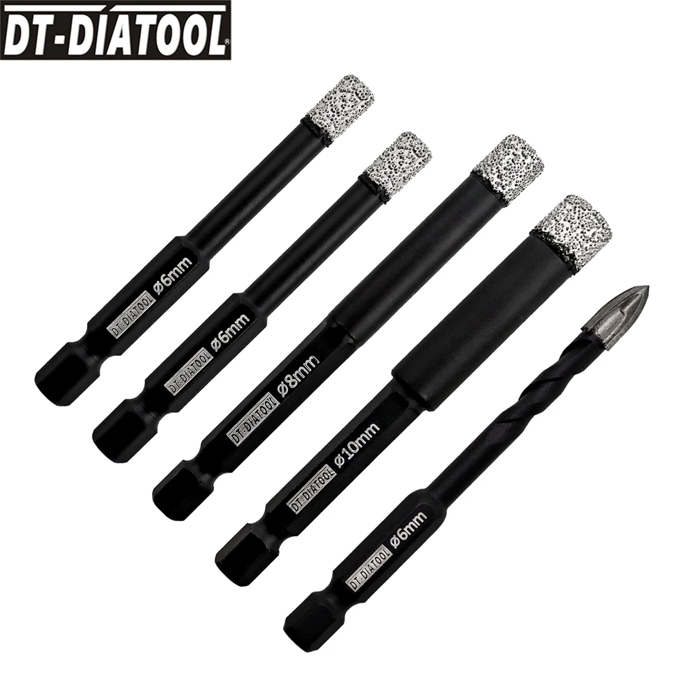 Dry Diamond Drilling Core Bits Cutter Drill Bit Fast-fit Shank Drill Hole Saw Grinding Bit For Granite Marble Stone Tile Cutter