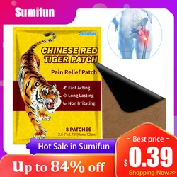 8Pcs Sumifun Instant Pain Relief Tiger Patch Lumbar Shoulder Neck Cervical Painful Sticker Muscle Knee Joint Arthritis Plaster