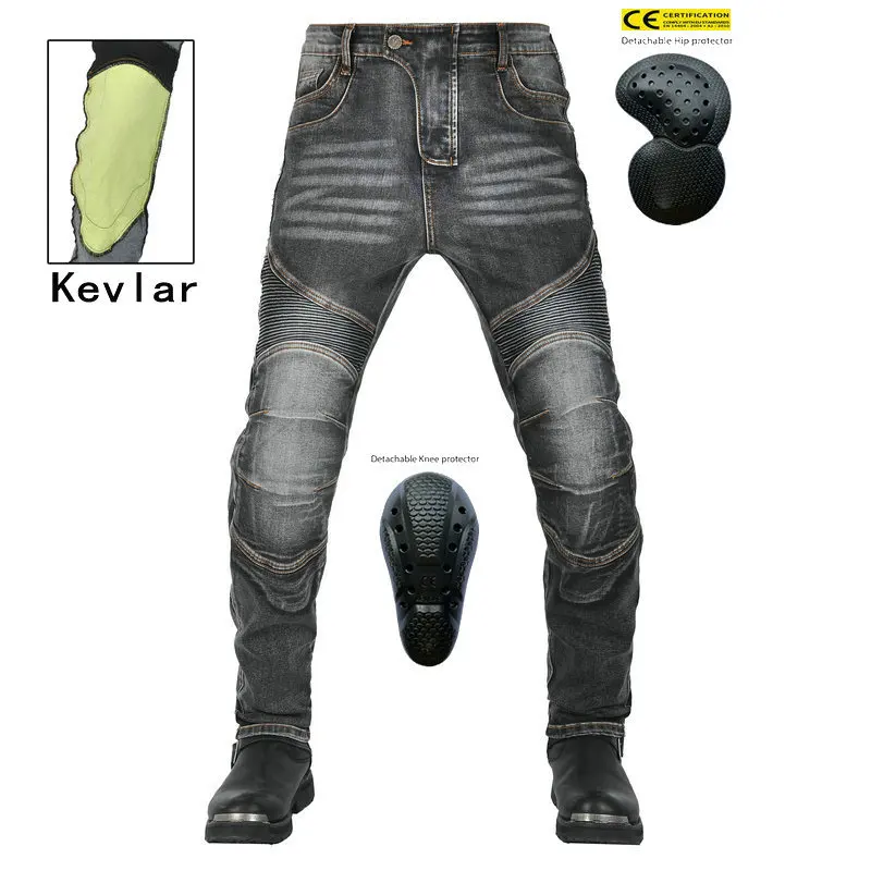 Biker Denim Kevlar Pants