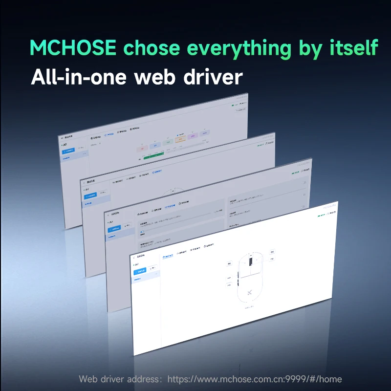 MCHOSE A7 Tri-Mode Wireless Bluetooth PAW3395 42Kdpi 2.4GHz Light weight Gaming Wireless Mouse For Laptop Office