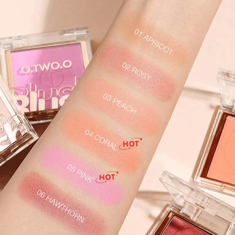 Monochrome Silky Smooth Matte Blush Natural Trim Face Contouring Shadow Powder Rouge Enhance Complexion Makeup Lip Cosmetics 2