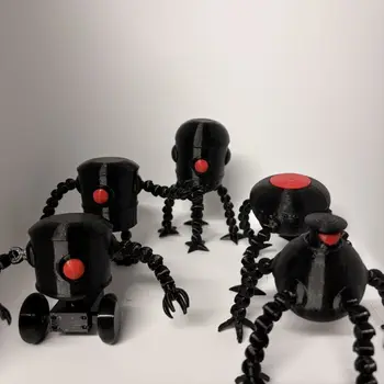 Robot Multiuso Stampato in 3D, Tendenza del Momento, Robot Versatile per Tutta la Famiglia, Multi-Forma Articolato, Foto Reale