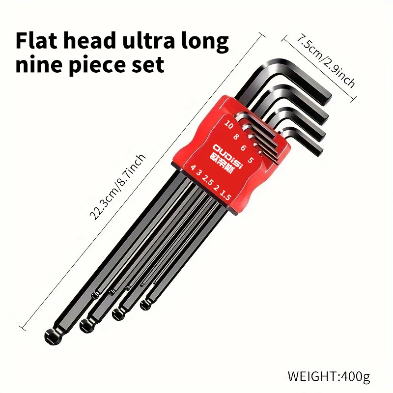 Hexagonal wrench screwdriver set universal with socket for motorcycle and bicycle hexagonal key set