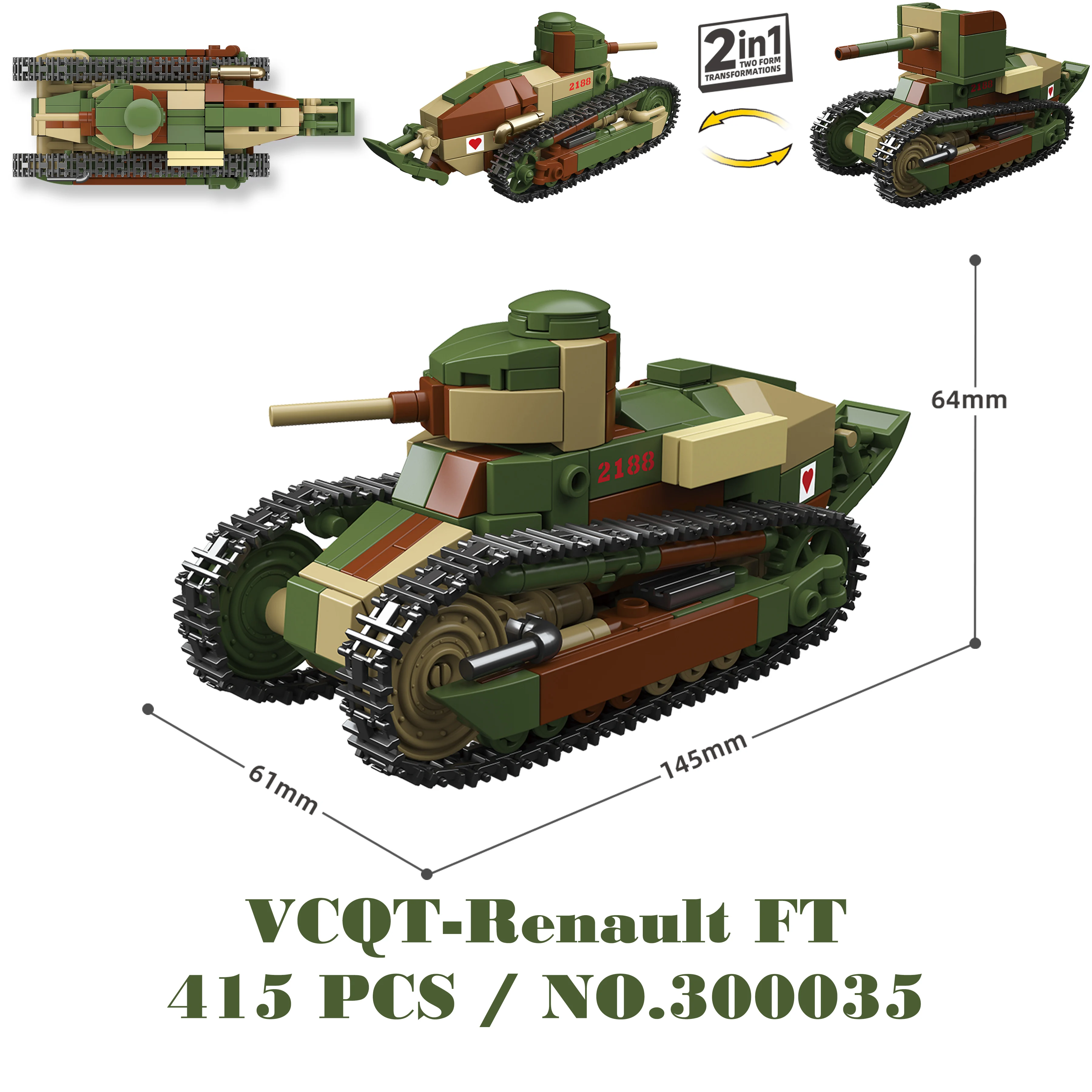 Tank RC M4A3 Sherman 2.4GHz - Robot de Combat Radiocommandé