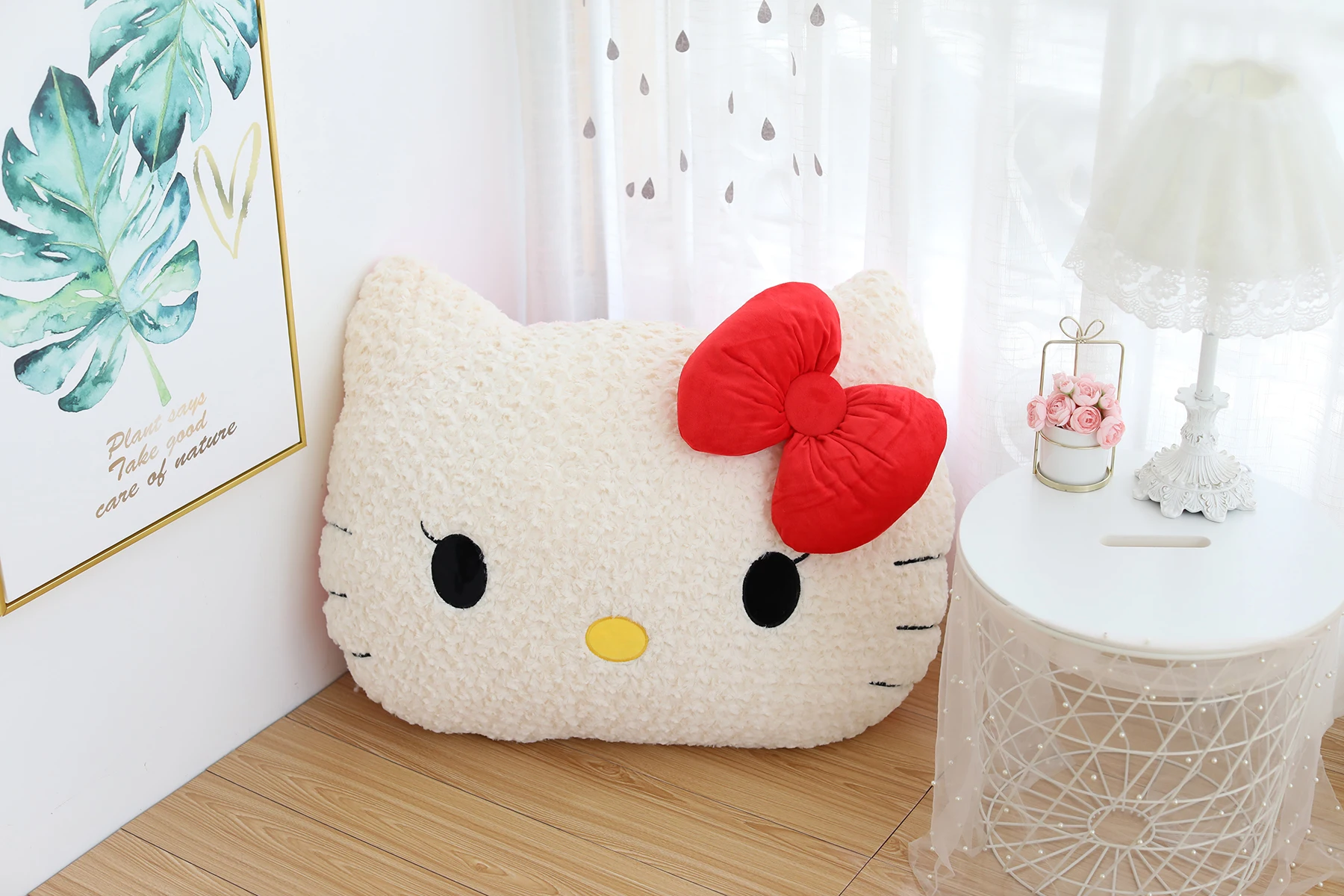 Hello Kitty Plush Big Size Pillow Sanrio Cute Anime Peripherals Movie Gift