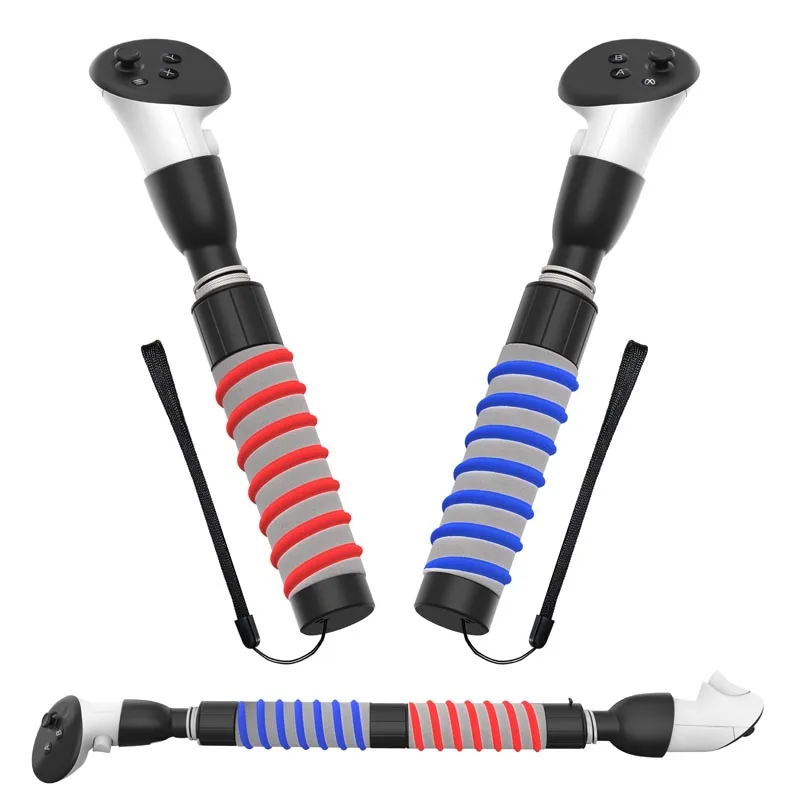 VR Game Handle Accessories for Meta Quest 3 Controllers Golf Sponge Handles Extension Grips Playing Beat Gorilla Tag Long Arms