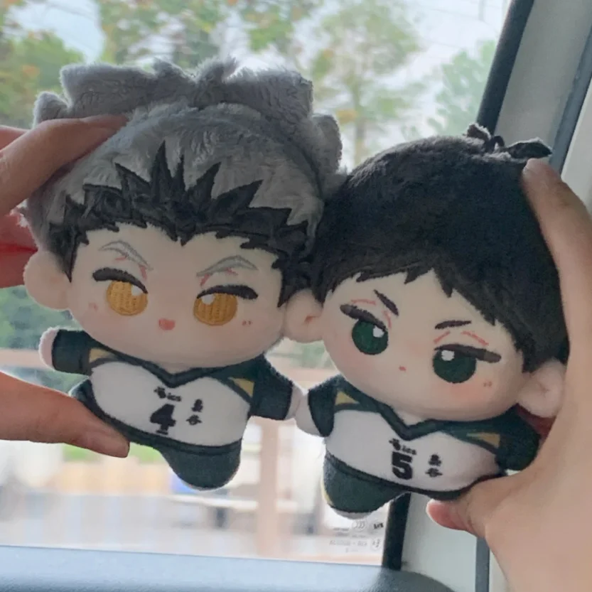 

12cm Haikyuu Anime Plush Cotton Doll Kawaii Pendant Cartoon Akaashi Keiji Kotaro Bokuto Q Version Soft Toy Kids Gift Keychain