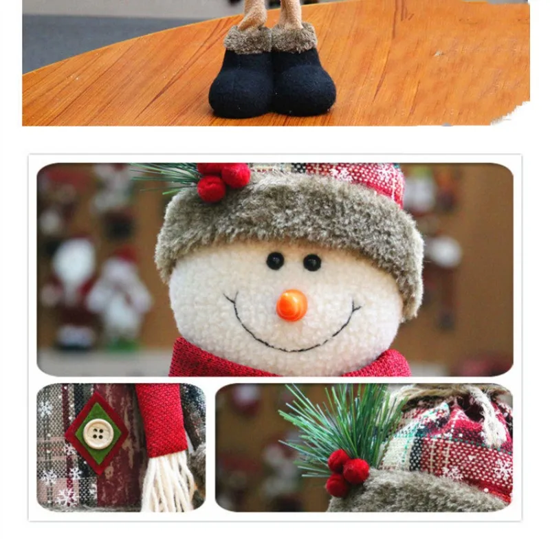 Christmas Doll Ornaments Merry Christmas Decorations for Home Santa Claus Snowman Elk Happy New Year Decor Gifts Noel