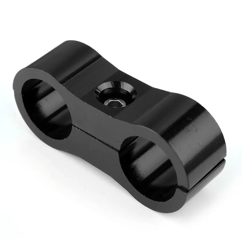 10 Pieces AN6 AN-6 13.4mm Braided Hose Separator Mount Clamp Black