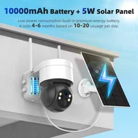 Tuya SmartLife WiFi/4G carte Sim 3MP WiFi batterie suivi de mouvement solaire détecter humain couleur Vision nocturne caméra de vidéosurveillance PTZ extérieure 2