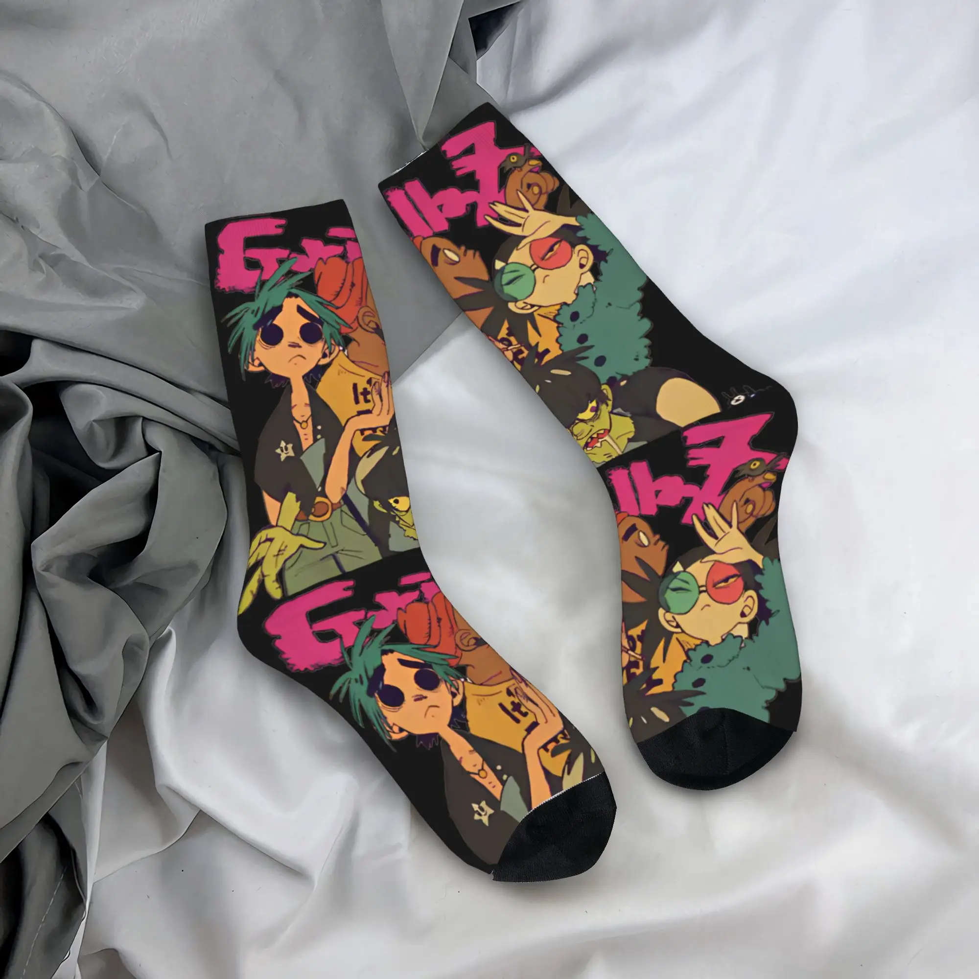 Gorillaz Autumn Rock Band Fun High-Quality Anti-Skid Skate Socks