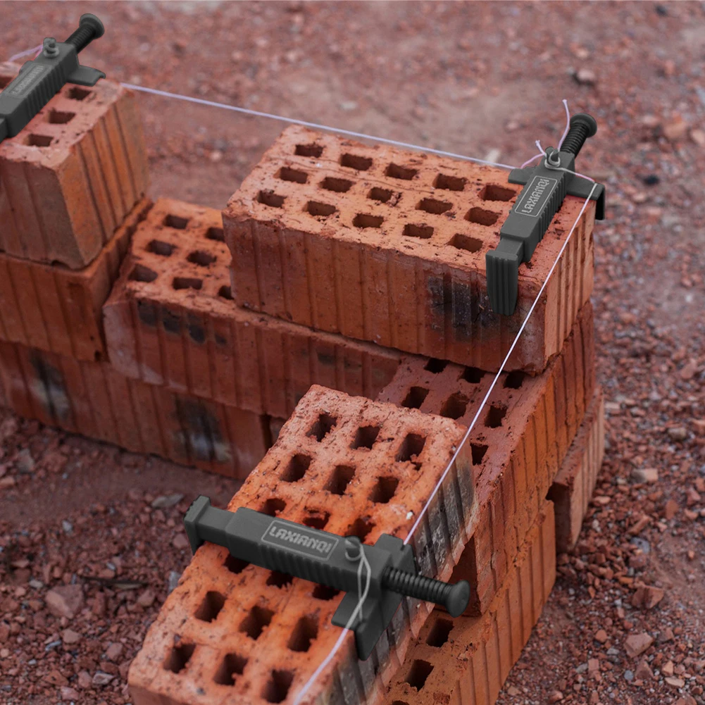 Brick Liner Durable Anti-Skid Brick Line Runner Line Clip Wire Drawer Bricklaying Tools for Fixture Building Construction Tool brick liner brick liner clips