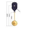 Wall Pendulum Clock Movement Mechanism with 2Pairs Hands Repair for Repairing Clock Replacement DIY Accessories 4