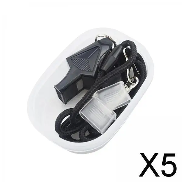 

5X Coach Referee Whistle Loud Sound Emergency Teachers Soccer Volleyball