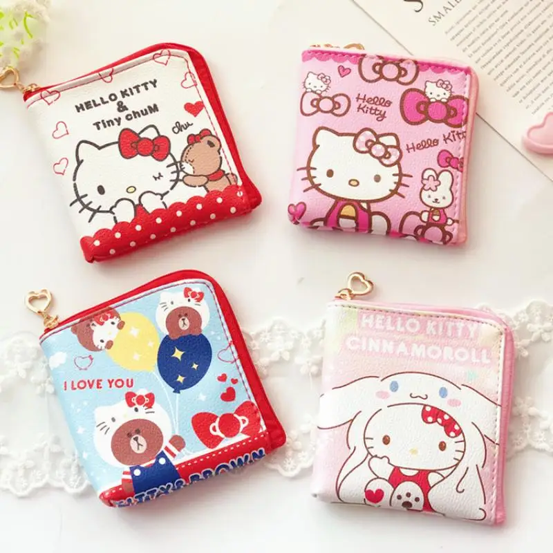 

Милый мультяшный кошелек Sanrio, милый Коричный кошелек My Melody из искусственной кожи, модный портативный кошелек, конфетные подарки на день рождения