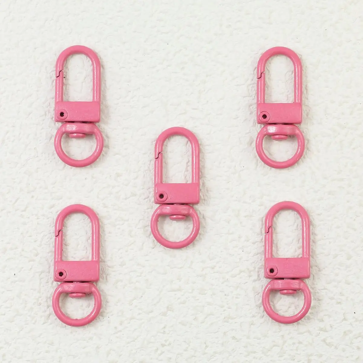 Colorful Macaron Keychain Clasps – Set of 10 for DIY Jewelry Accessories