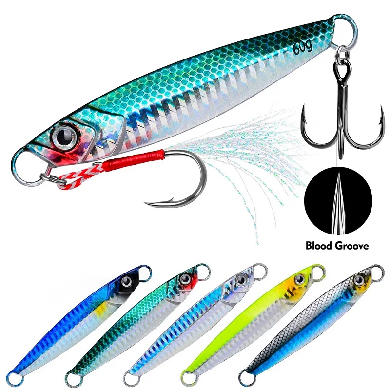 Jigging Fishing Lure Jerkbait Metal Jig Swimbait Crankbait Whopper Plopper Artificial