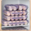 1PC Portable 6/15/24 Grid Egg Storage Box With Lid for Outdoor Picnic, Camping Egg Protector Kitchen Refrigerator Egg Tray Tools 6