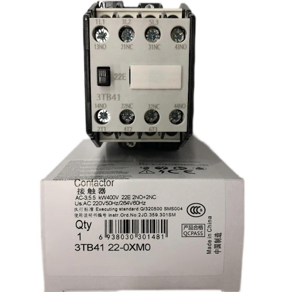 1 Pz Nuovo Per Siemens 3Tb4122-0Xmo 3 Tb41220Xmo 220V 60Hz Modulo Contattore Ac In Scatola