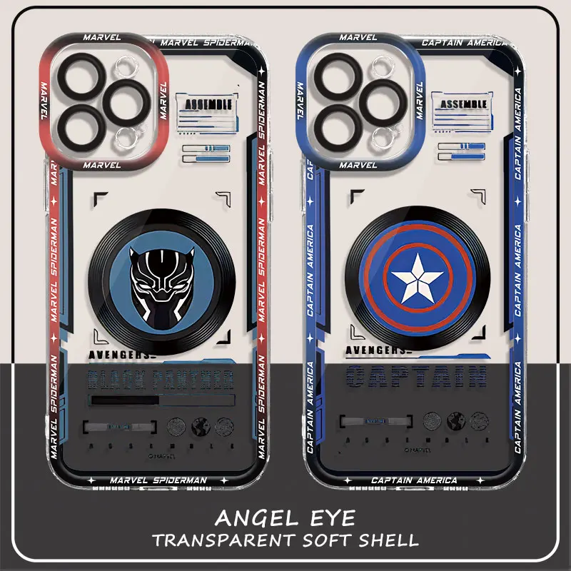 

Phone Case for Apple iPhone 14 Pro Max SE 11 Pro 7 8 XS Max 15 Pro 12 13 Mini XR Marvel Hero Spider Man Logo Cover