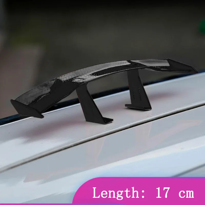 Universal Car Mini Tail Wing Carbon Fiber Look Mini Modified Tail Wings  Model Auto Rear Spoiler Decoration Car Accessories - AliExpress