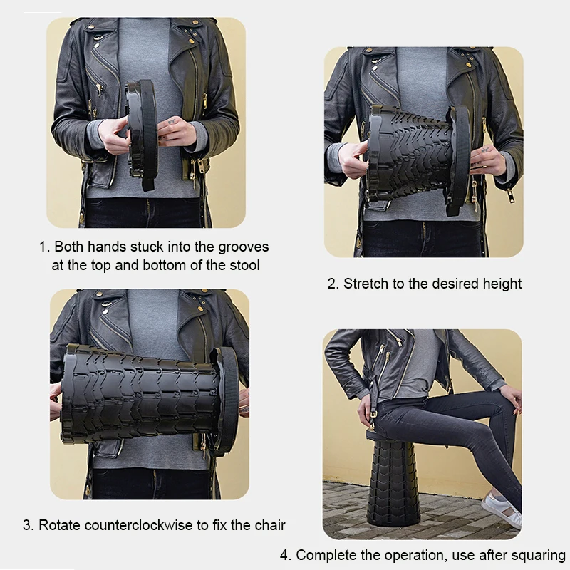 Telescopic Stool Retractable Stool Folding Chiar Fishing Chair Portable Camping Hiking Stool Outdoor Furniture Mini Chair