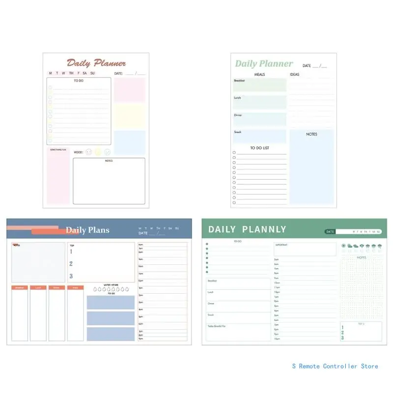 

Daily Organiser To Do List Schedule Meal Planner Sheet Tear-Off Pad Daily Plan Calendar Pad Schedule Planner