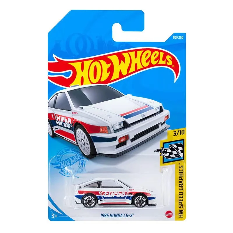

Hot Wheels 1:64 1985 HONDA CR-X Edition Metal Diecast Model Cars Kids Toys Gift