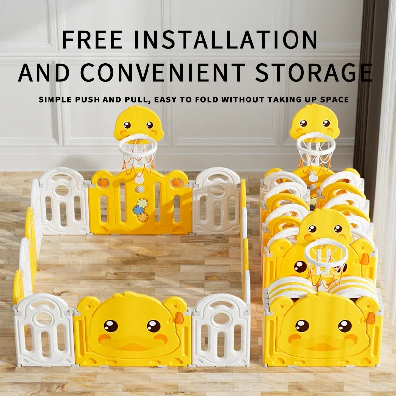 Popular Indoor Plastic Folding Sale Baby Toy Fence HDPE Material Modern Design Style