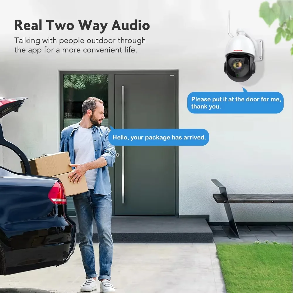 Outdoor IP Cam 8MP 5MP 4G Sim Card WIFI POE AI Auto Tracking 30X Zoom PTZ Speed Dome Two Way Audio IR 80m Surveillance Cam outdoor surveillance camera