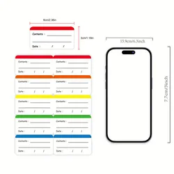 100-Pack Waterproof and Oil-Resistant Removable Freezer & Food Storage Labels, 1 x 2 Inch Stickers (100pcs)