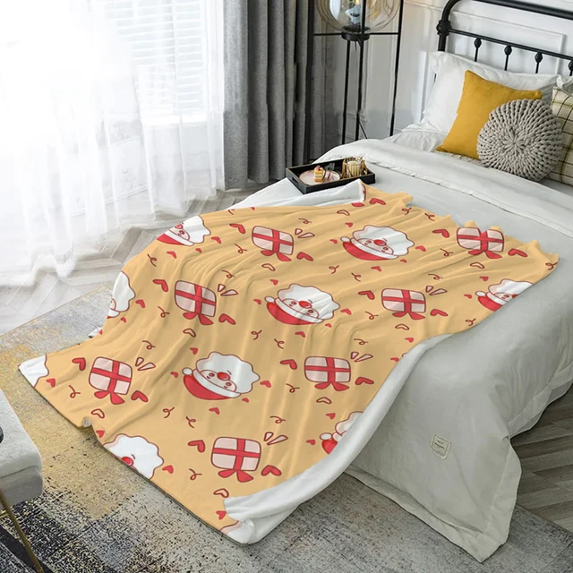 Leaf Pattern Flannel Blanket 4